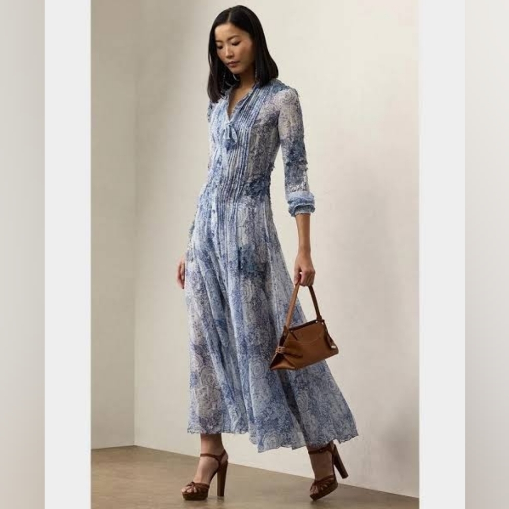 NWT $5k Ralph Lauren Purple Label Collection Hannes Dress